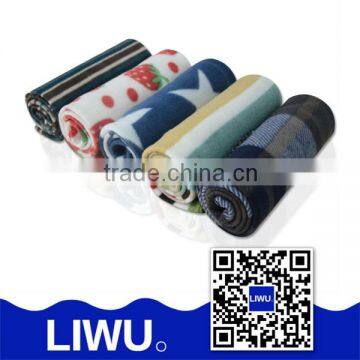 Hot sales 100% polyester fleece printed gifts Promotional Blanket