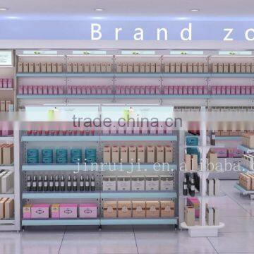 cosmetic store display shelf design with top quality