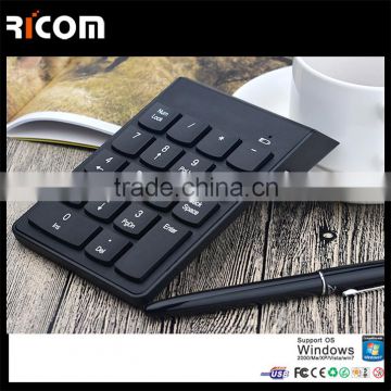 19 keys 2.4G Wireless Numeric Keypad,Chocolate 2.4G Mini Wireless Laptop usb metal numeric keypad-G1-Shenzhen Ricom