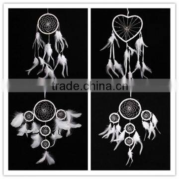 Handmade feathers wall hanging dreamcatcher big dream catcher suppliers