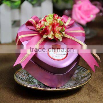 Wedding Gift Tin Heart Candy Box