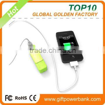 Rectangle mobile phone battery charger smartphone power bank 5200mah