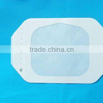 Medical disposable transparent wound dressing with frame