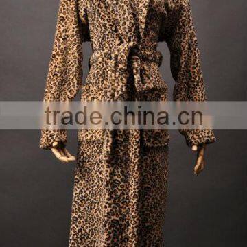 Printed Micro Coral Fleece Bathrobes for Man and Women photo-5
