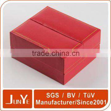 high end genuine leather jewelry gift double open watch box