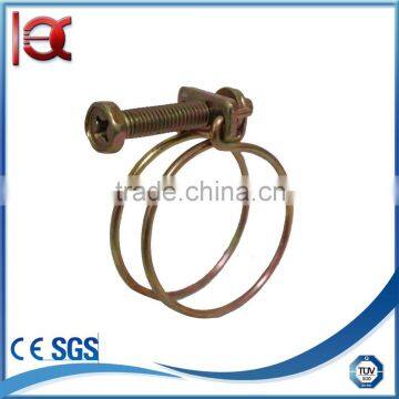 Double wires hose clamp