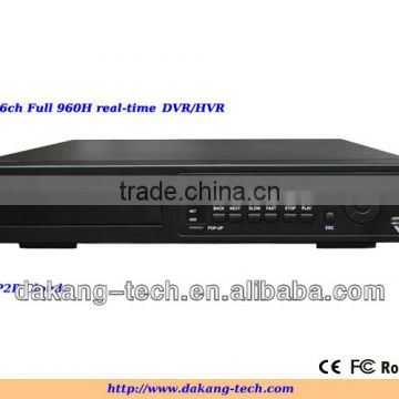 16ch full 960H realtime recording DVR,p2p cloud,HDMI DVR,HVR