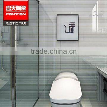 300*600 High Gloss bathroom Glazed Ceramic Wall tile design showroom display In Foshan wash basin wall tiles