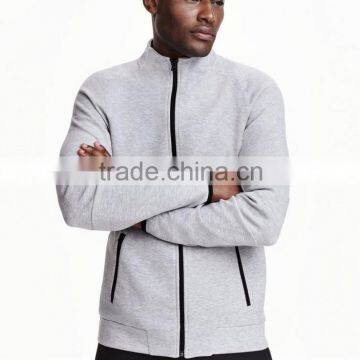 Custom mens fleece full zip blank sports hoodies