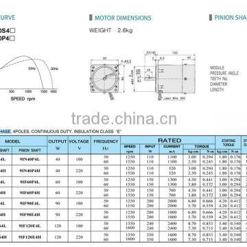 110v 50/60hz SMS AC Standard Gear Motor for Industrial Gas Stove With High Power photo-2