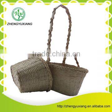Rattan Flower Basket With Handle