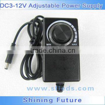 AC100-240V to DC3-12V (2000mA) US Europe Plug Voltage Adjustable DC Power Supply Adapter