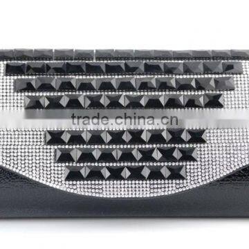 Indian Purse Women Gold Crystal pu Hand Bag photo-6