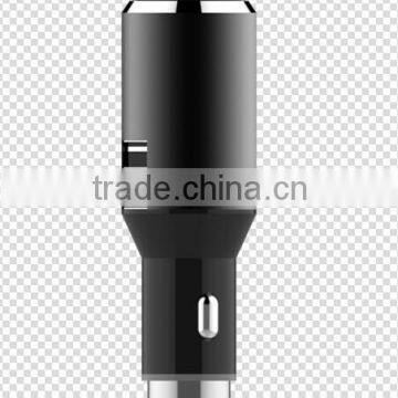 Rapid USB Car Charger Portable Designed with bluetooth headset for smart phones
