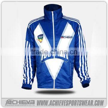 Mens Dri Fit Cotton Blank Custom Baseball Jacket photo-6