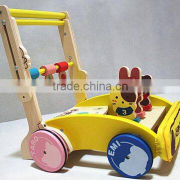 wooden pushcart toy