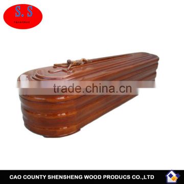 painted and polished Chinese coffin R006TP