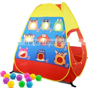 Kids Pop-up Play Tent Children Cartoon Triangle Shot Canopy Kids Adventure Station