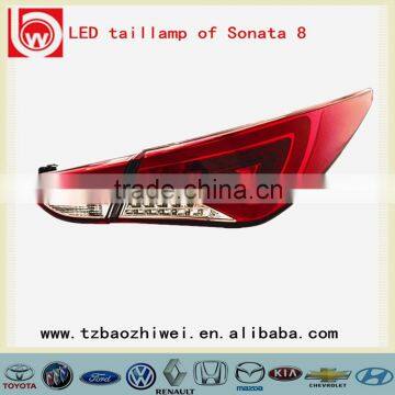 Baozhiwei Vehicle automobile car LED tail lamp for Sonata 8 Hyundai ,LED rear lamp
