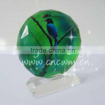 Colorful crystal printing for table decoration or gift