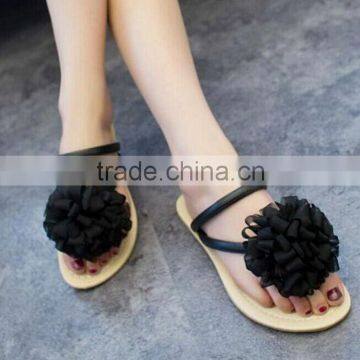 2015 Summer flowers color flat comfortable female fashion casual sandals