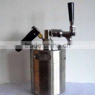 2014 New Used 64OZ Mini Keg Bottle Stainless Steel Beer Growler photo-3