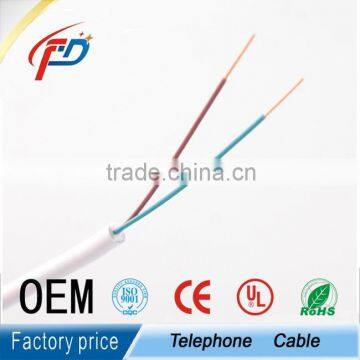 High quality 2 wire 1 pair rj11 telephone cable