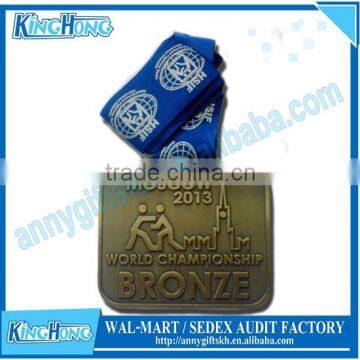 Various Shape Custom Make Metal Sport Gold Medal With Ribbon photo-5