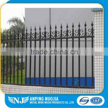 Professional Supplier Easily Assembled Decorative Power Coated Wrought Iron Fence Designs