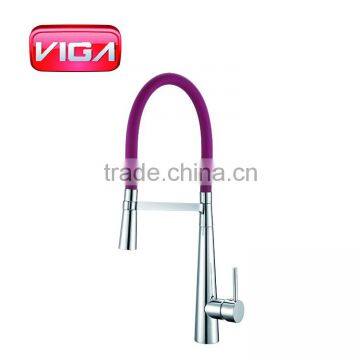 New Design Pull Out Brass Black Kitchen Faucet Mixer
