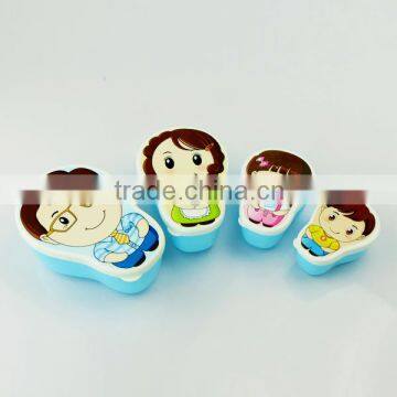 4 in 1 nestable cartoon food container