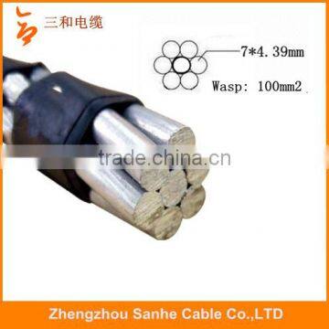 BS 215 standard 100mm2 7/4.39 AAC Wasp bare Conductor