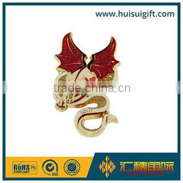 wholesale promotional fashionable cheap bulk lapel pin with glitter