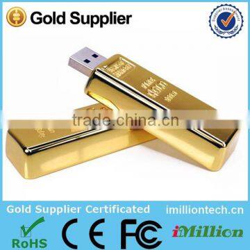 Noble high quality gold usb flash drive tv player