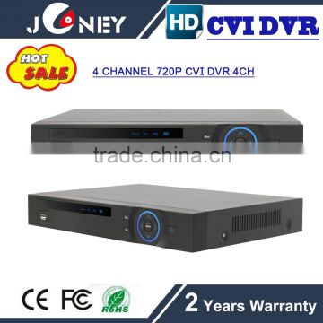 CVI Digital video recorder 720P hd cvi dvr 4 channel cvi camera input