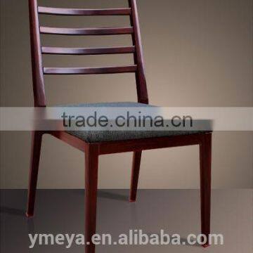 Simple Strong Metal Frame wood imitation armless dining chair (YL1010)