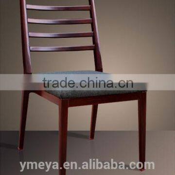 Simple Strong Metal Frame Wood Imitation Armless Dining Chair (YL1010)