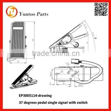 37 degrees pedal single signal with switch Floor Mounted APS Accelerator Pedal Sensor