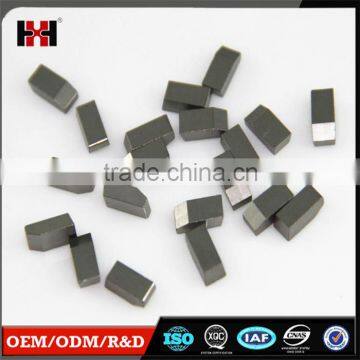 ISO certification factory customized high hardness tungsten carbide scraps for saw blades cutter cemented carbide scrap inserts