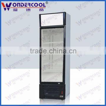 208L single glass door soft drink commercial freezer beverage showcase