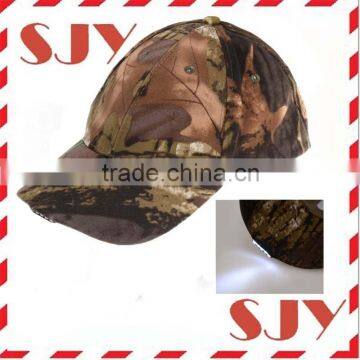 5 Lights Camo Camouflage Fishing LED Hat Caps