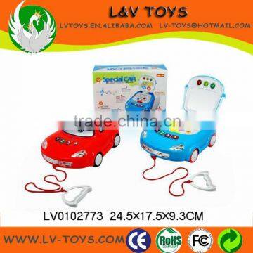 Chinese Car shape learning toy in learning machine with mirror