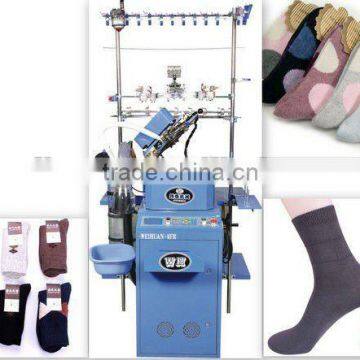 high speed plain and terry socks knitting machine (3.75 inch)