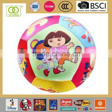 16 inch Inflatable Fabric covered beach ball for whole