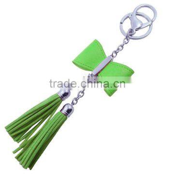 Fashion Genuine Leather Key Fob drawer tassel