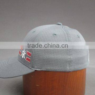 High Quality Custom Gray Stretch Cap With Print Decoration photo-3