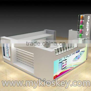 hot sale high quality cell phone mobile accessories display kiosks in mall