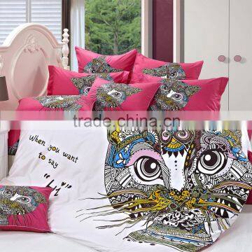 new fashion of the 3 d design 100% cotton 4 PCS bedding wholesale activities