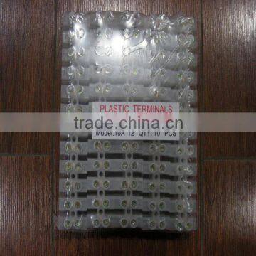 Full Size 10Pcs/Bag PE/PP/PA 12 Way Plastic Terminal Strip