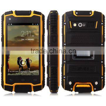 DG1 Smartphone IP68 MTK6582 Quad Core 1GB 8GB 4.0 Inch PTT 3200mAh Battery Black&Yellow